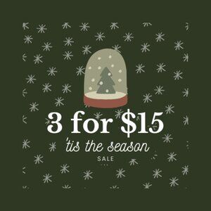 🎅 3/$15 SALE limited time